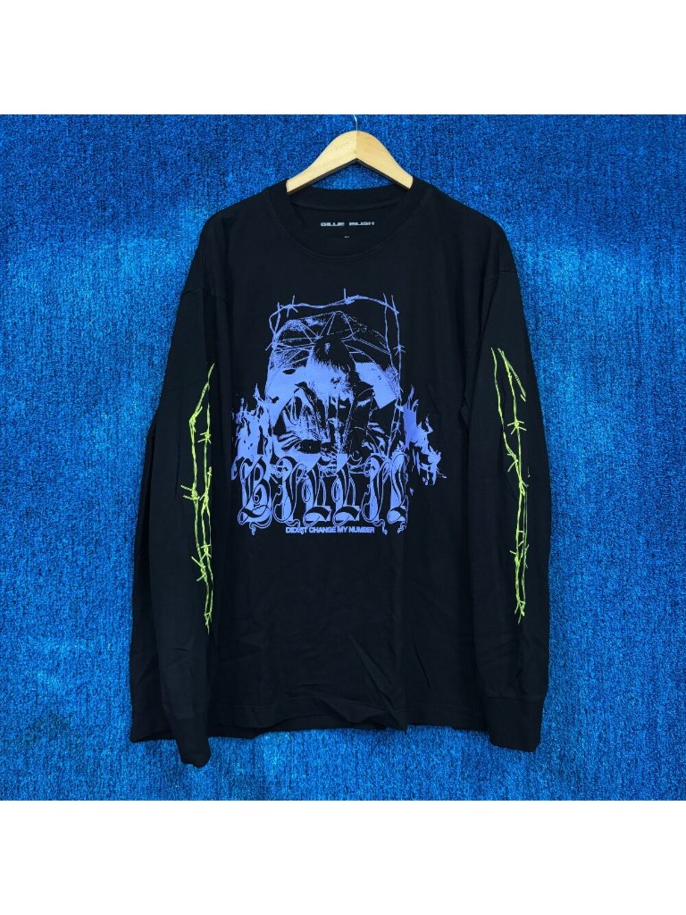 Billie Eilish Didnt Change My Number LS T-shirt Size Extra Large